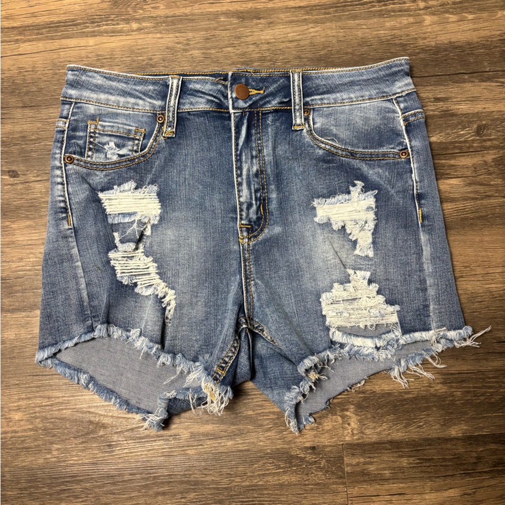 Fashion Nova Distressed Denim Shorts